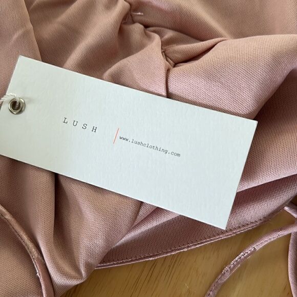 LUSH Blush Pink Blouse NWT - Picture 6 of 7